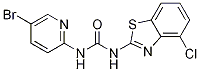 1-(4-chlorobenzo[d]thiazol-2-yl)-3-(5-bromopyridin-2-yl)urea CAS#: 1072849-89-8