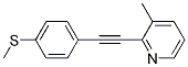 1-(4-(methylthio)phenyl)-2-(3-methyl-2-pyridyl)acetylene CAS#: 1019322-08-7