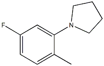 1-(5-Fluoro-2-Methylphenyl)pyrrolidine CAS#: 1000339-32-1