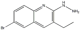 1-(6-bromo-3-ethylquinolin-2-yl)hydrazine CAS#: 1017147-75-9