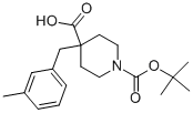 1-BOC-4-[(3-METHYLPHENYL)METHYL]-4-PIPERIDINECARBOXYLIC ACID CAS#: 198649-40-0