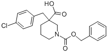 1-CBZ-3-[(4-CHLOROPHENYL)METHYL]-3-PIPERIDINECARBOXYLIC ACID CAS#: 197887-27-7