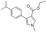 1-METHYL-4-[4-(1-METHYLETHYL)PHENYL]-1H-PYRROLE-3-CARBOXYLIC ACID ETHYL ESTER CAS#: 191668-14-1