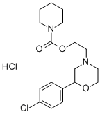 1-Piperidinecarboxylic acid, 2-(2-(4-chlorophenyl)-4-morpholinyl)ethyl ester, monohydrochloride CAS#: 185759-17-5