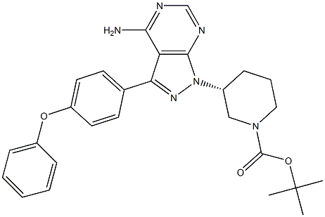 1-Piperidinecarboxylic acid, 3-[4-aMino-3-(4-phenoxyphenyl)-1H-pyrazolo[3,4-d]pyriMidin-1-yl]-, 1,1-diMethylethyl ester, (3R)- CAS#: 1022150-11-3