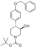 1-Piperidinecarboxylic acid, 3-hydroxy-4-[4-(phenylmethoxy)phenyl]-, 1,1-dimethylethyl ester, trans- CAS#: 188867-89-2