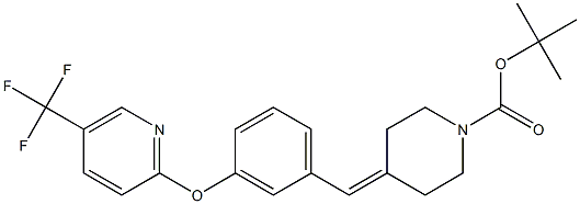 1-Piperidinecarboxylic acid, 4-[[3-[[5-(trifluoroMethyl)-2-pyridinyl]oxy]phenyl]Methylene]-, 1,1-diMethylethyl ester CAS#: 1020325-45-4