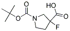 1-(TERT-BUTOXYCARBONYL)-3-FLUOROPYRROLIDINE-3-CARBOXYLIC ACID CAS#: 1001754-59-1