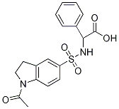 {[(1-acetyl-2,3-dihydro-1H-indol-5-yl)sulfonyl]amino}(phenyl)acetic acid CAS#: 1028067-91-5