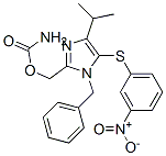 [1-benzyl-5-(3-nitrophenyl)sulfanyl-4-propan-2-yl-imidazol-2-yl]methyl carbamate CAS#: 178979-37-8