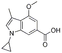 1-cyclopropyl-4-methoxy-3-methyl-1H-indole-6-carboxylic acid CAS#: 1039758-80-9