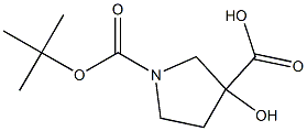 1-(tert-butoxycarbonyl)-3-hydroxypyrrolidine-3-carboxylic acid CAS#: 1067239-08-0
