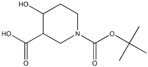 1-(tert-butoxycarbonyl)-4-hydroxypiperidine-3-carboxylic acid CAS#: 1015939-24-8