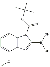 1-(tert-butoxycarbonyl)-4-methoxy-1H-indol-2-ylboronic acid CAS#: 1000068-23-4