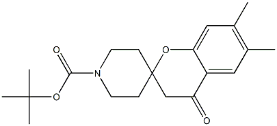 tert-butyl 6,7-diMethyl-4- oxo-3,4-dihydro-1η-spiro[chroMene-2,4'-piperidine]-1'-carboxylate CAS#: 1013333-61-3