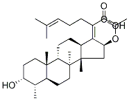 (3α,4α,8α,9β,13α,14β,16β,17Z)-16-(Acetyloxy)-3-hydroxy-29-nordaMMara-17(20),24-dien-21-oic Acid CAS#: 1013937-16-0