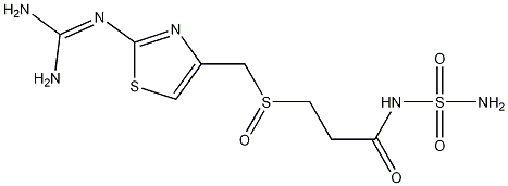 3-[2-(Diaminomethyleneamino)-1,3-thiazol-4-ylmethylsulphinyl]-N-sulphamoylpropanamide CAS#: 1020719-36-1