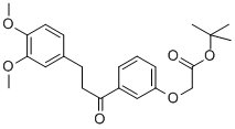 1,1-DIMETHYLETHYL [3-[3-(3,4-DIMETHOXYPHENYL)-1-OXO-PROPYL]PHENOXY]-ACETATE CAS#: 178445-86-8