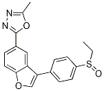 1,3,4-Oxadiazole, 2-[3-[4-(ethylsulfinyl)phenyl]-5-benzofuranyl]-5-Methyl- CAS#: 1005202-76-5
