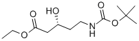 (R)-N-BOC-5-AMINO-3-HYDROXY-PENTANOIC ACID ETHYL ESTER CAS#: 182370-56-5