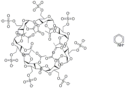 Heptakis(6-O-sulfo)-β-cyclodextrin Tetradecaacetate Heptapyridium Salt CAS#: 196398-65-9