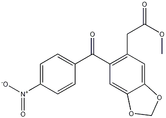 6-(4-Nitrobenzoyl)-1,3-benzodioxole-5-acetic Acid Methyl Ester CAS#: 197369-14-5