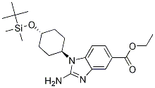 1H-BenziMidazole-5-carboxylic acid, 2-aMino-1-[trans-4-[[(1,1-diMethylethyl)diMethylsilyl]oxy]cyclohexyl]-, ethyl ester CAS#: 1012104-43-6