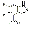 1H-Indazole-4-carboxylic acid, 5-broMo-6-fluoro-, Methyl ester CAS#: 1037841-25-0