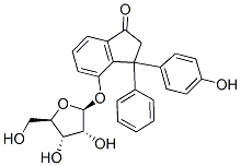 1H-Inden-1-one, 2,3-dihydro-3-(4-hydroxyphenyl)-3-4-(.beta.-D-ribofuranosyloxy)phenyl- CAS#: 195385-89-8