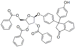 1H-Inden-1-one, 2,3-dihydro-3-(4-hydroxyphenyl)-3-4-(2,3,5-tri-O-benzoyl-.beta.-D-ribofuranosyl)oxyphenyl- CAS#: 195385-88-7