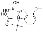 1H-Indole-1-carboxylic acid, 2-borono-4-methoxy-, 1-(1,1-dimethylethyl) ester CAS#: 1000068-23-4