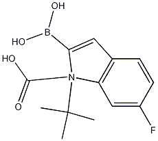 1H-Indole-1-carboxylic acid, 2-borono-6-fluoro-, 1-(1,1-dimethylethyl) ester CAS#: 1000068-26-7