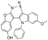 1H-Indole-3-carbonitrile,  2-[2-(dimethylamino)-5-hydroxy-3-benzofuranyl]-6-methoxy-1-phenyl- CAS#: 186553-78-6