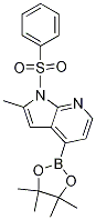 1H-PYRROLO[2,3-B]PYRIDINE, 2-METHYL-1-(PHENYLSULFONYL)-4-(4,4,5,5-TETRAMETHYL-1,3,2-DIOXABOROLAN-2-YL)- CAS#: 1014613-31-0