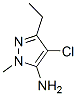 1H-Pyrazol-5-amine,  4-chloro-3-ethyl-1-methyl- CAS#: 180303-03-1
