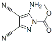 1H-Pyrazole-1-carboxylicacid,5-amino-3,4-dicyano-,methylester(9CI) CAS#: 182924-38-5