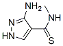 1H-Pyrazole-4-carbothioamide,  3-amino-N-methyl- CAS#: 178556-83-7