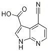 1H-Pyrrolo[2,3-b]pyridine-3-carboxylic  acid,  4-cyano- CAS#: 1000340-46-4