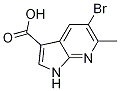 1H-Pyrrolo[2,3-b]pyridine-3-carboxylic  acid,  5-bromo-6-methyl- CAS#: 1000340-11-3