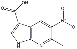 1H-Pyrrolo[2,3-b]pyridine-3-carboxylic  acid,  6-methyl-5-nitro- CAS#: 1000340-25-9