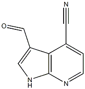 1H-Pyrrolo[2,3-b]pyridine-4-carbonitrile,  3-formyl- CAS#: 1000340-48-6