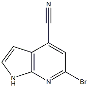 1H-Pyrrolo[2,3-b]pyridine-4-carbonitrile,  6-bromo- CAS#: 1000340-74-8