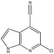 1H-Pyrrolo[2,3-b]pyridine-4-carbonitrile,  6-chloro- CAS#: 1000340-76-0