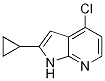 1H-Pyrrolo[2,3-b]pyridine, 4-chloro-2-cyclopropyl- CAS#: 1014613-52-5