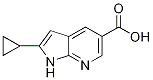 1H-Pyrrolo[2,3-b]pyridine-5-carboxylic acid, 2-cyclopropyl- CAS#: 1027785-15-4