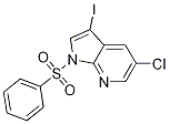 1H-Pyrrolo[2,3-b]pyridine, 5-chloro-3-iodo-1-(phenylsulfonyl)- CAS#: 1001414-09-0