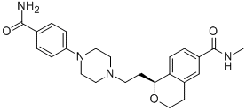 (1S)-1-[2-[4-[4-(AMINOCARBONYL)PHENYL]-1-PIPERAZINYL]ETHYL]-3,4-DIHYDRO-N-METHYL-1H-2-BENZOPYRAN-6-CARBOXAMIDE CAS#: 187665-65-2