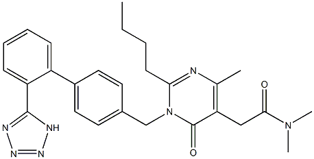 2-(1-((2'-(1H-tetrazol-5-yl)-[1,1'-biphenyl]-4-yl)Methyl)-2-butyl-4-Methyl-6-oxo-1,6-dihydropyriMidin-5-yl) -N,N-diMethylacetaMide CAS#: 178554-19-3