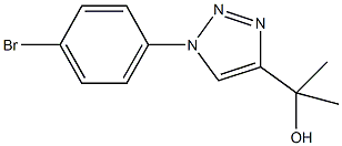 2-(1-(4-BroMophenyl)-1H-1,2,3-triazol-4-yl)propan-2-ol CAS#: 1000339-34-3