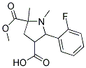 2-(2-FLUOROPHENYL)-5-(METHOXYCARBONYL)-1,5-DIMETHYL-3-PYRROLIDINECARBOXYLIC ACID CAS#: 1052611-30-9